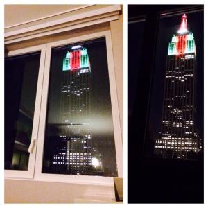 View of "Empire State" from our room window!